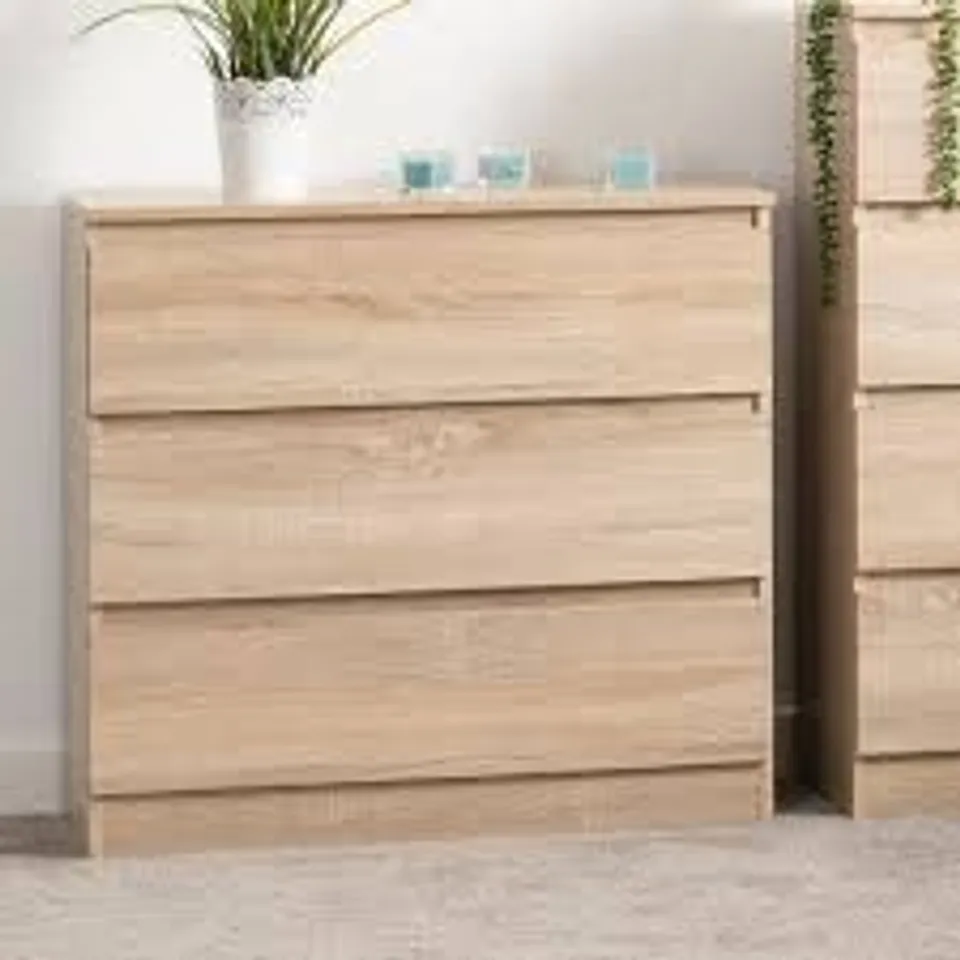 BOXED MALVERN 3 DRAWER CHEST (1 BOX)