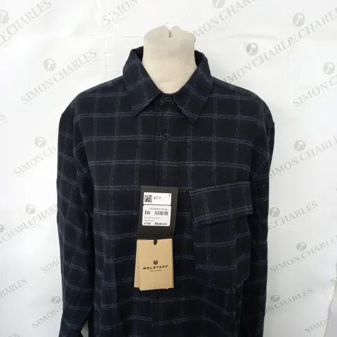 BELSTAFF SCALE CHEQUERED FLANNEL SHIRT SIZE M