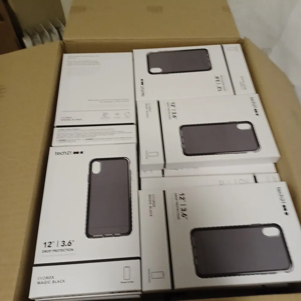 LOT OF 87 X TECH21 EVO ROX HARDSHELL CASE FOR IPHONE XS MAX - MAGIC BLACK
