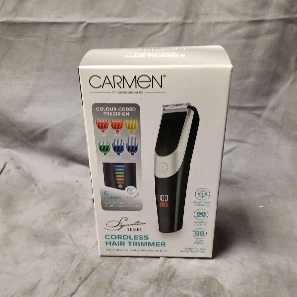CARMEN CORDLESS HAIR TRIMMER, SEALED