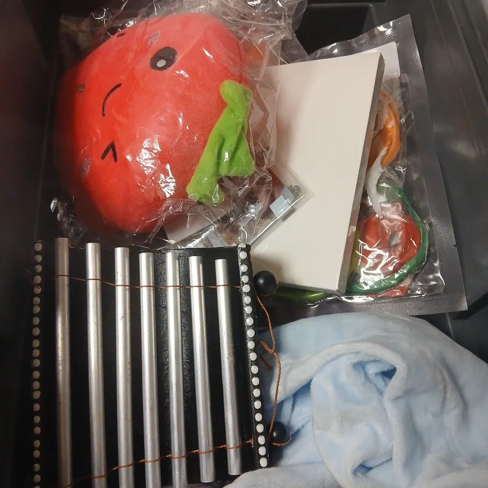 APPROXIMATELY 10 ASSORTED TOYS AND GAMES TO INCLUDE ROBO FISH, SILICONE MOULDS, NANOBLOCK ETC