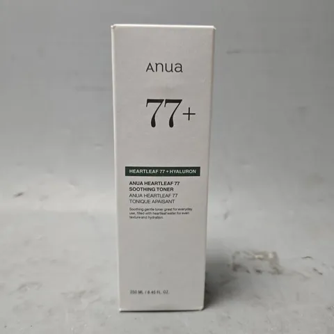 BOXED ANUA HEARTLEAF 77 + HYALURON SOOTHING TONER 