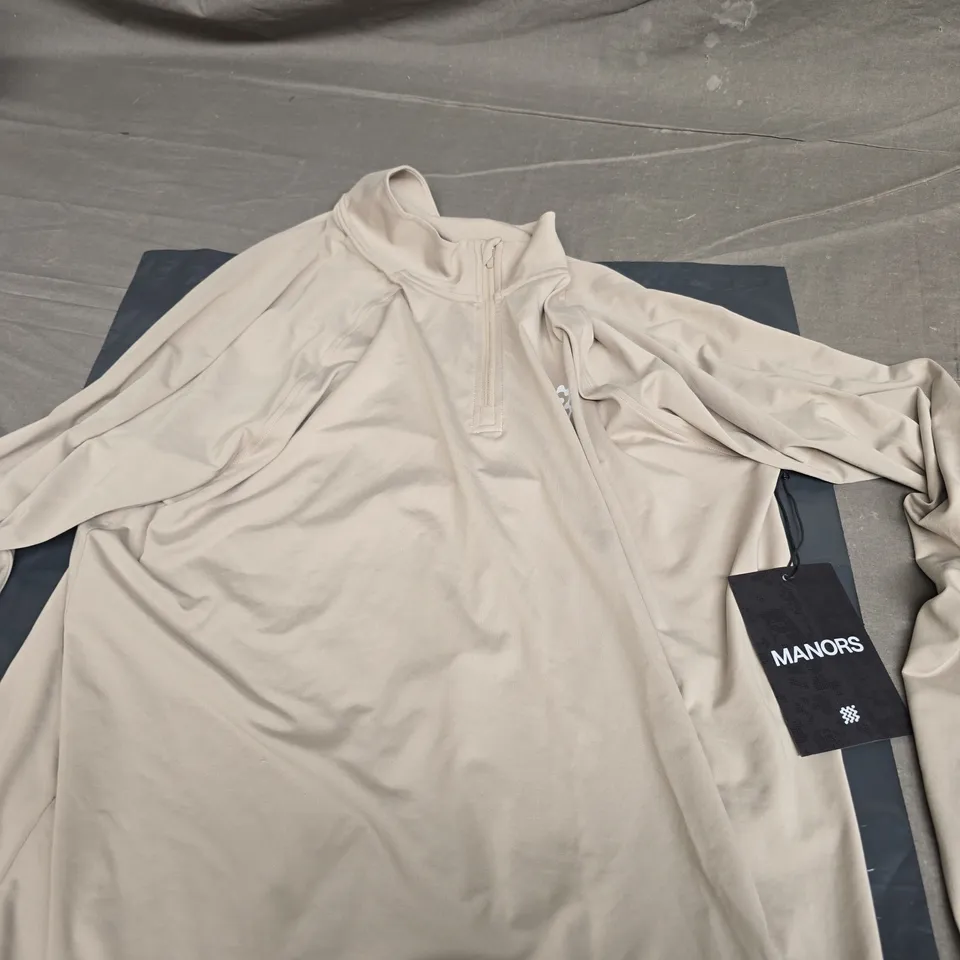 MANORS COURSE MIDLAYER IN DUNE SIZE M