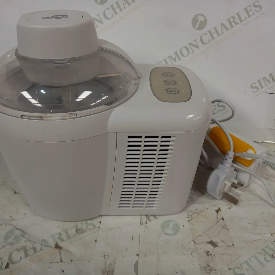 COOKS ESSENTIALS ICE CREAM MAKER - WHITE