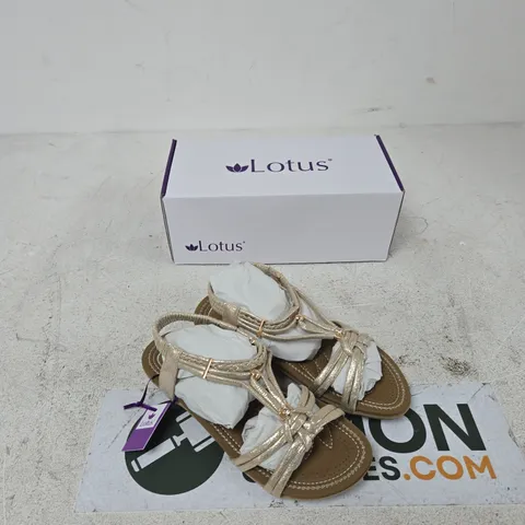 LOTUS WOMEN'S GOLD SANDALS – UK 6