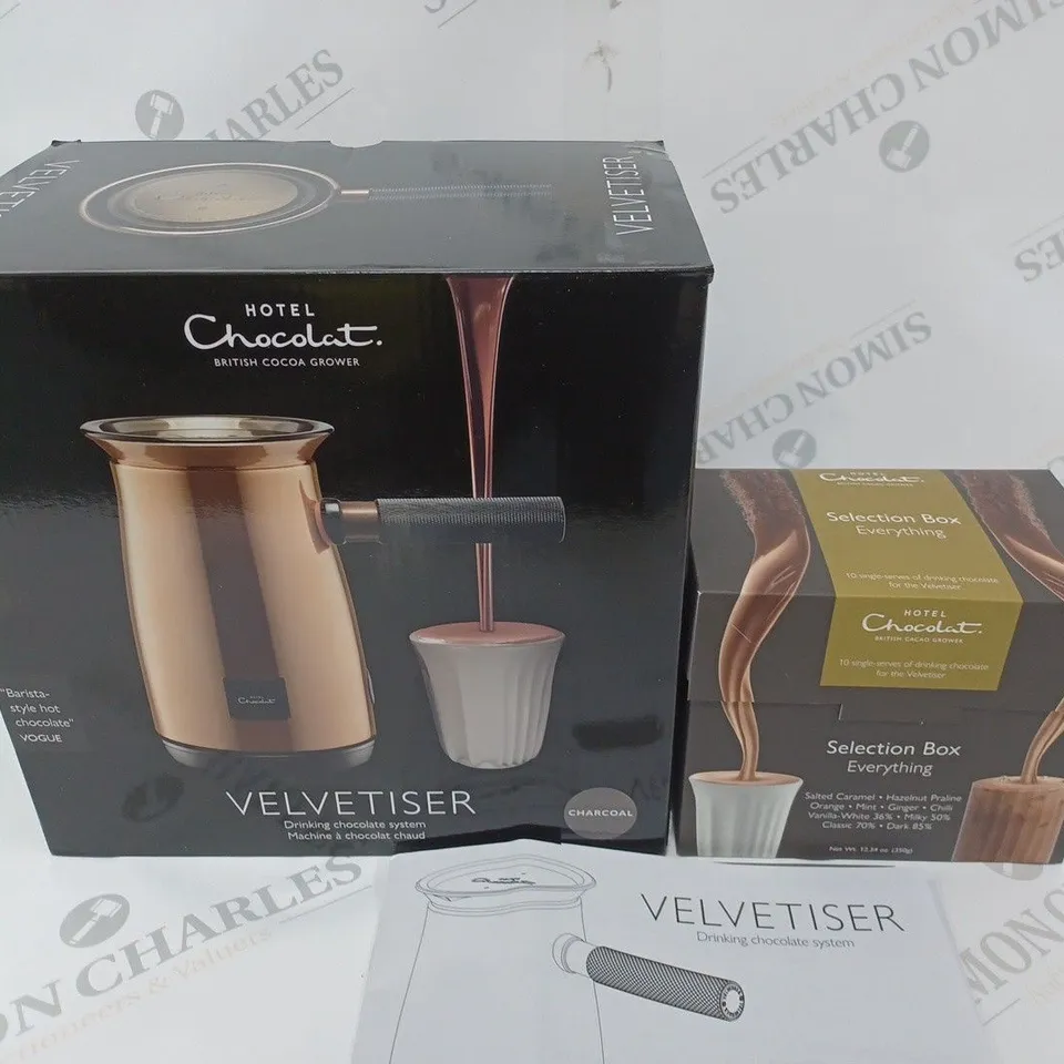 HOTEL CHOCOLAT FELVETISER DRINKING CHOCOLATE MACHINE BLACK RRP £124.99