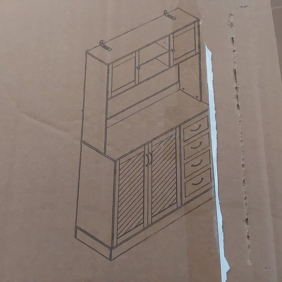 BOXED HIGH CABINET IN GREEN (3 BOXES)