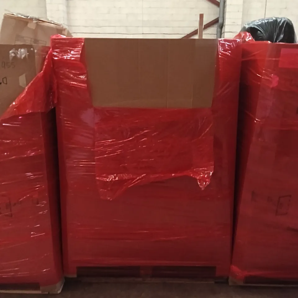 PALLET OF ASSORTED ITEMS INCLUDING - COOKWARE SET, CHILDREN'S GUITAR, TENT