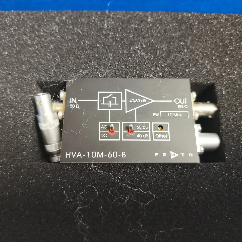FEMTO HVA-10M-60-B LOW NOISE VOLTAGE AMPLIFIER