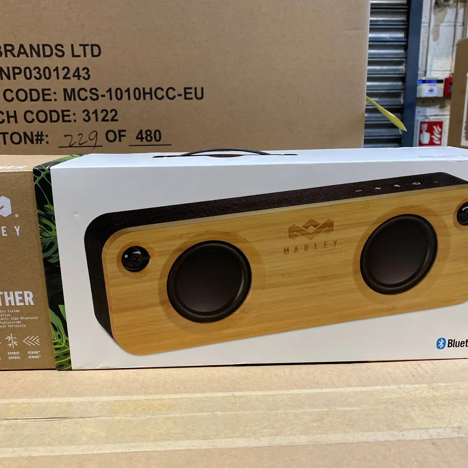 BOXED MARLEY GET TOGETHER PORTABLE BLUETOOTH AUDIO SYSTEM 