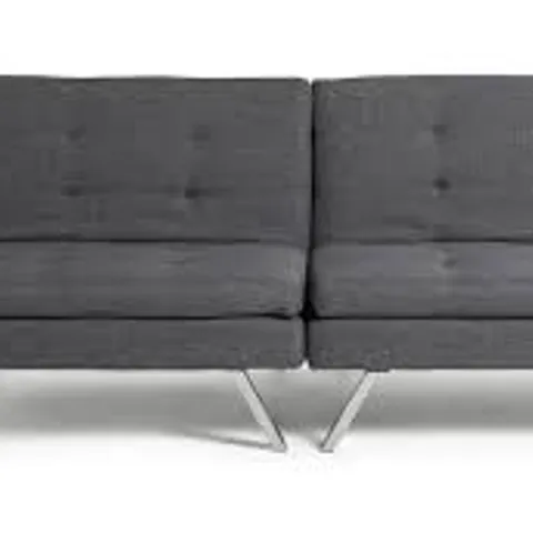 BOXED 2 SEATER CLIC CLAC SOFA BED - DARK GREY (1 BOX)