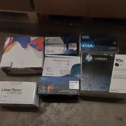 PALLET CONTAINING A LARGE QUANTITY OF PRINTER INK CARTRIDGES FROM BRANDS INCLUDING: HP, LXTEK, HALLOLUX GPC IMAGE ECT