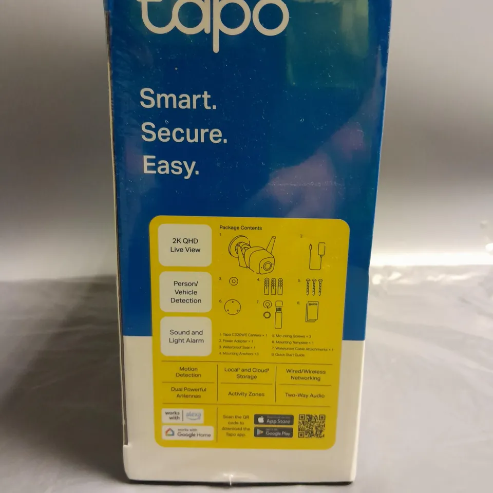 SEALED TAPO OUTDOOR SECURITY WI-FI CAMERA C320WS