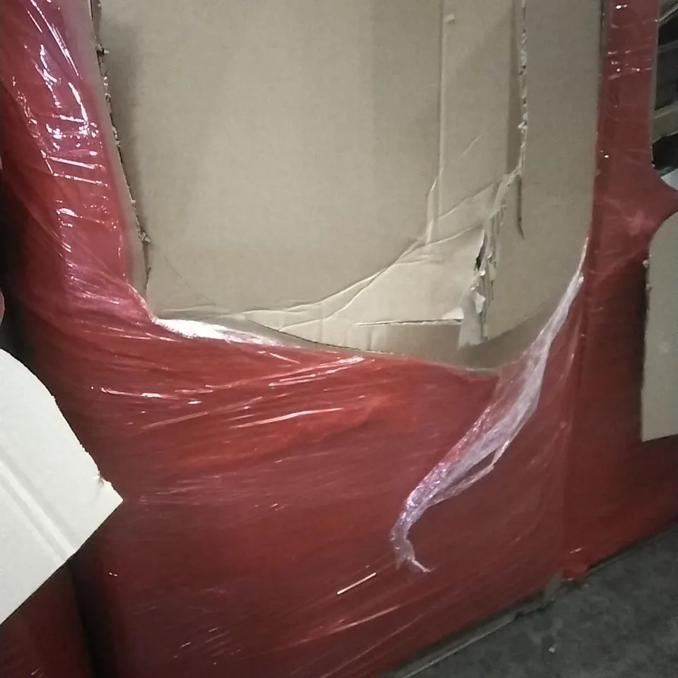 A PALLET CONTAINING ASSORTED HOUSEHOLD GOODS AND PRODUCTS TO INCLUDE; EXERCISE MATS, BOXED FURNITURE ETC