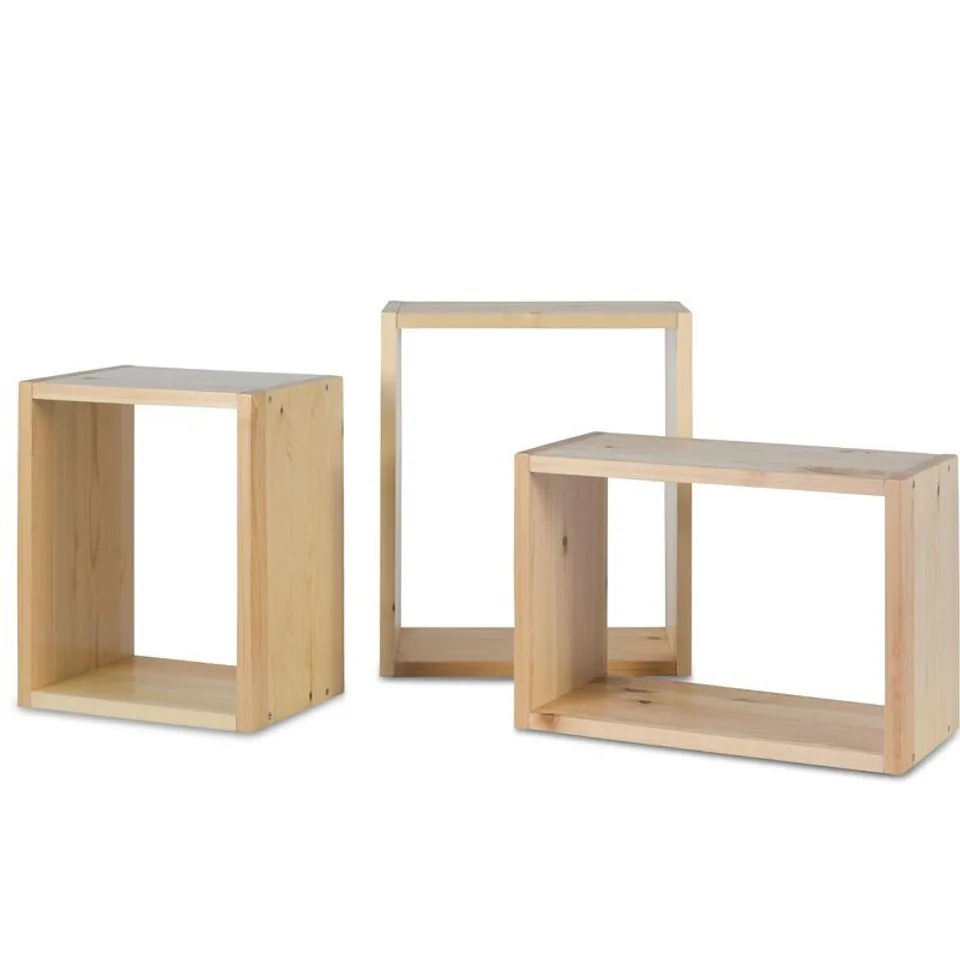BOXED APOLLO 3 PIECE WALL SHELF SET