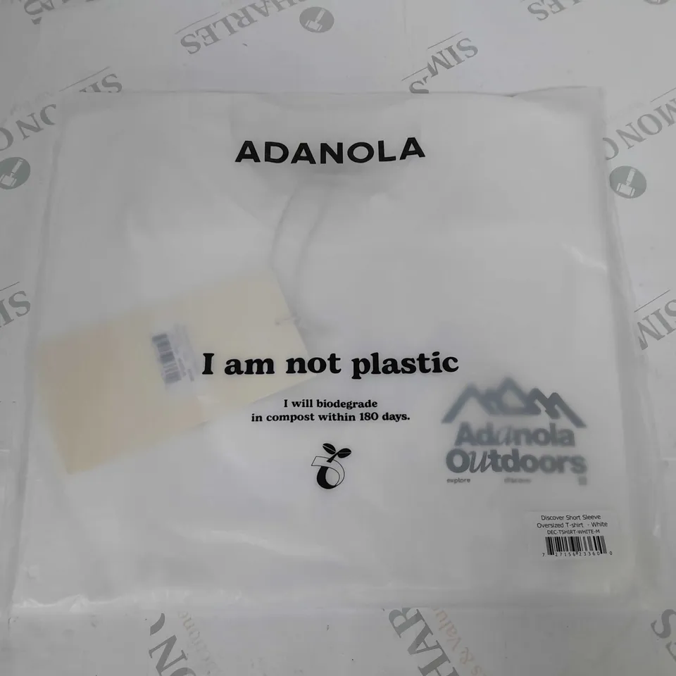BAGGED ADANOLA DISCOVER SHORT SLEEVE OVERSIZED T-SHIRT - M