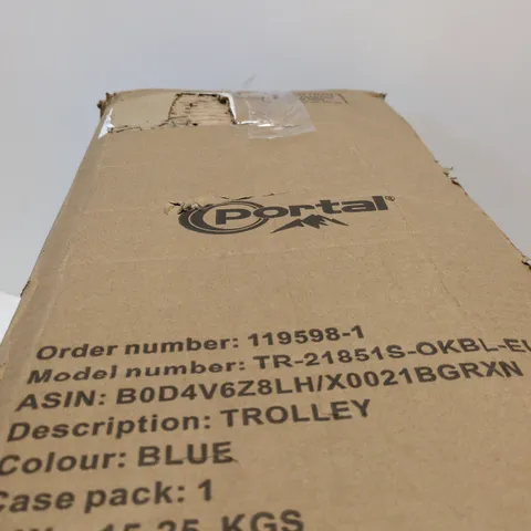 PORTAL TROLLEY – BLUE, MODEL TR-218515-OKBL-EUPR (BOXED)