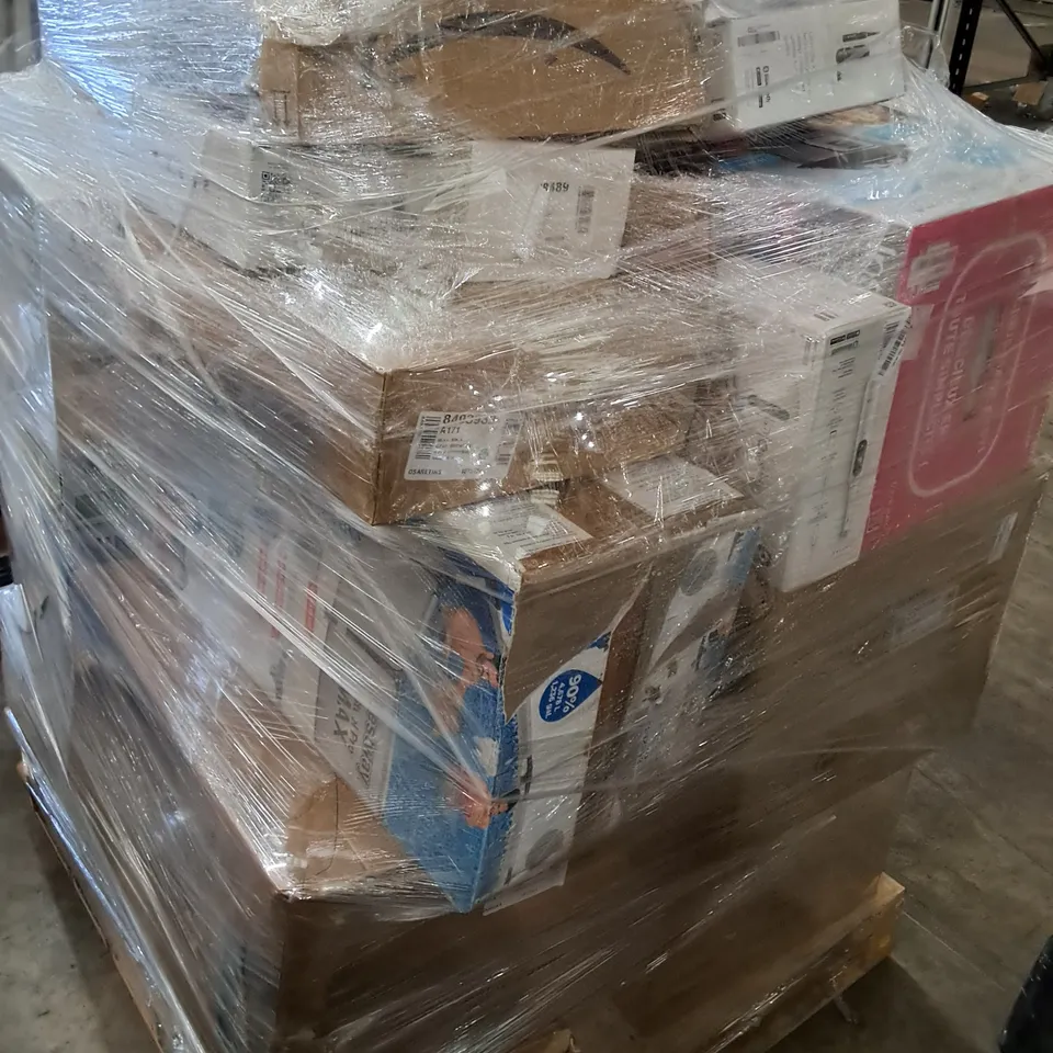 PALLET OF APPROXIMATELY 32 UNPROCESSED RAW RETURN HOUSEHOLD AND ELECTRICAL GOODS TO INCLUDE;