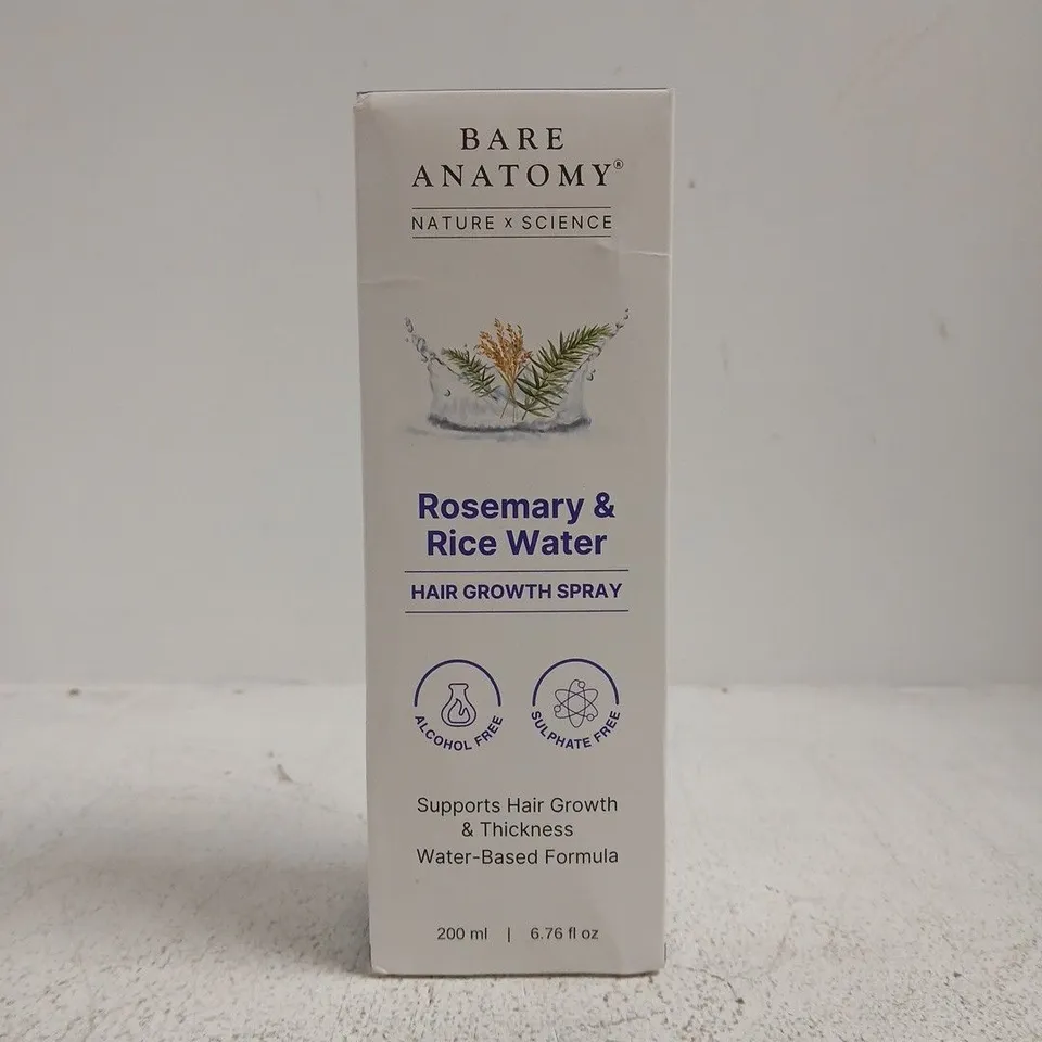 BARE ANATOMY ROSEMARY & RICE WATER HAIR GROWTH SPRAY – 200 ML