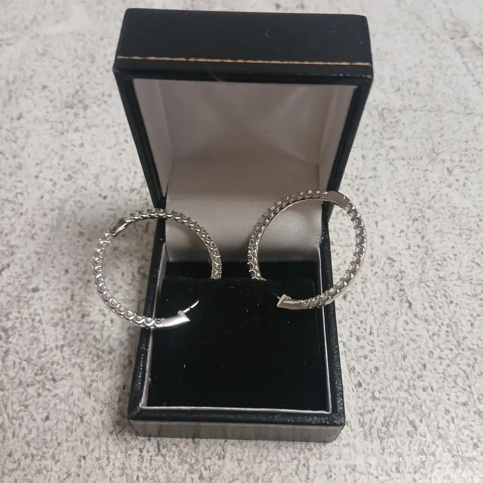 DIAMONIQUE HOOP EARRINGS