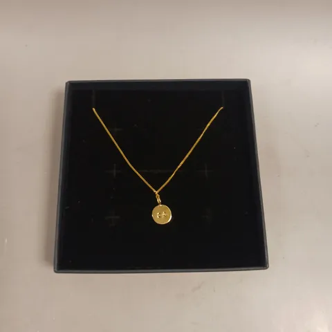 POSH TOTTY CIRCULAR PENDANT ROPE CHAIN NECKLACE