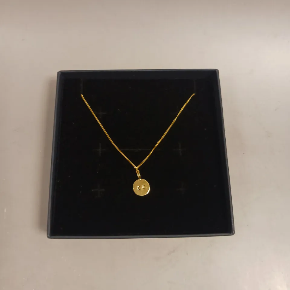 POSH TOTTY CIRCULAR PENDANT ROPE CHAIN NECKLACE