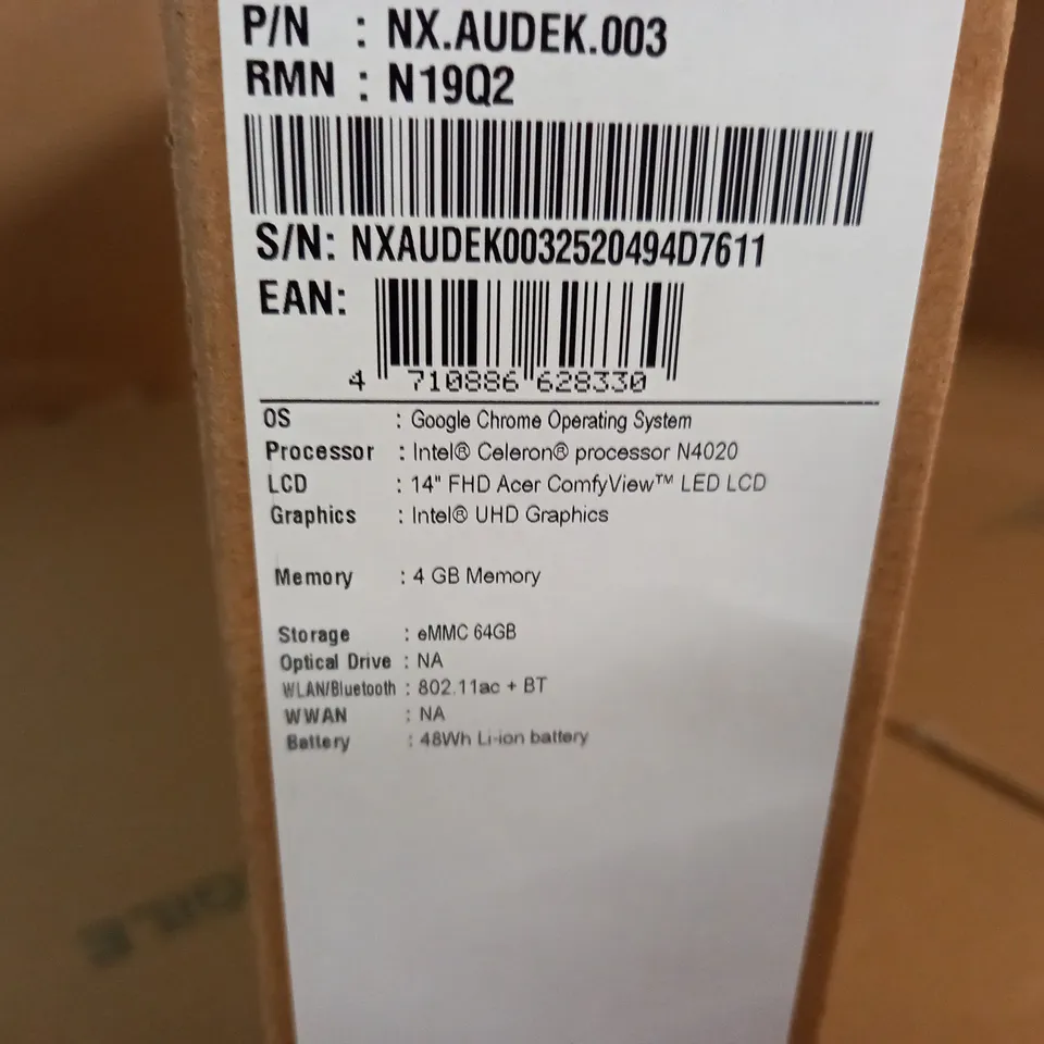 BOXED ACER CHROMEBOOK 314 LAPTOP 