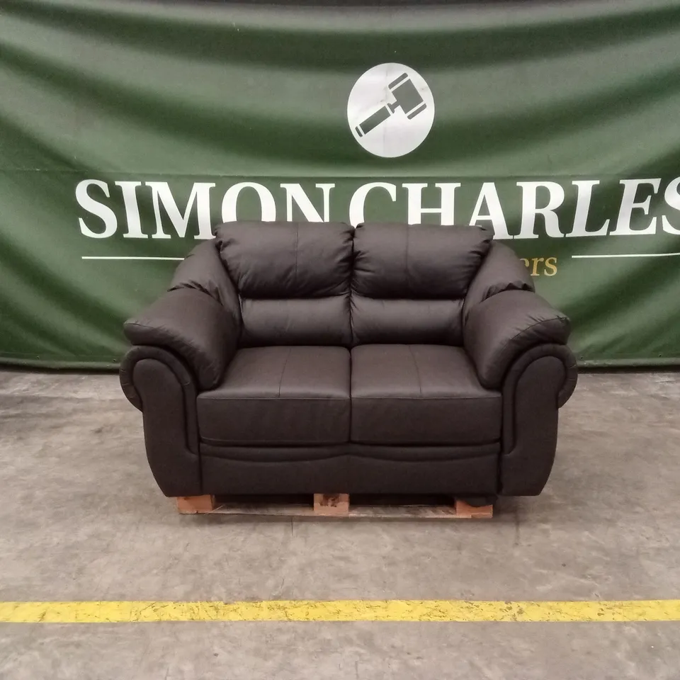 NAPLES ITALIAN LEATHER 2 SEATER SOFA RRP £1099