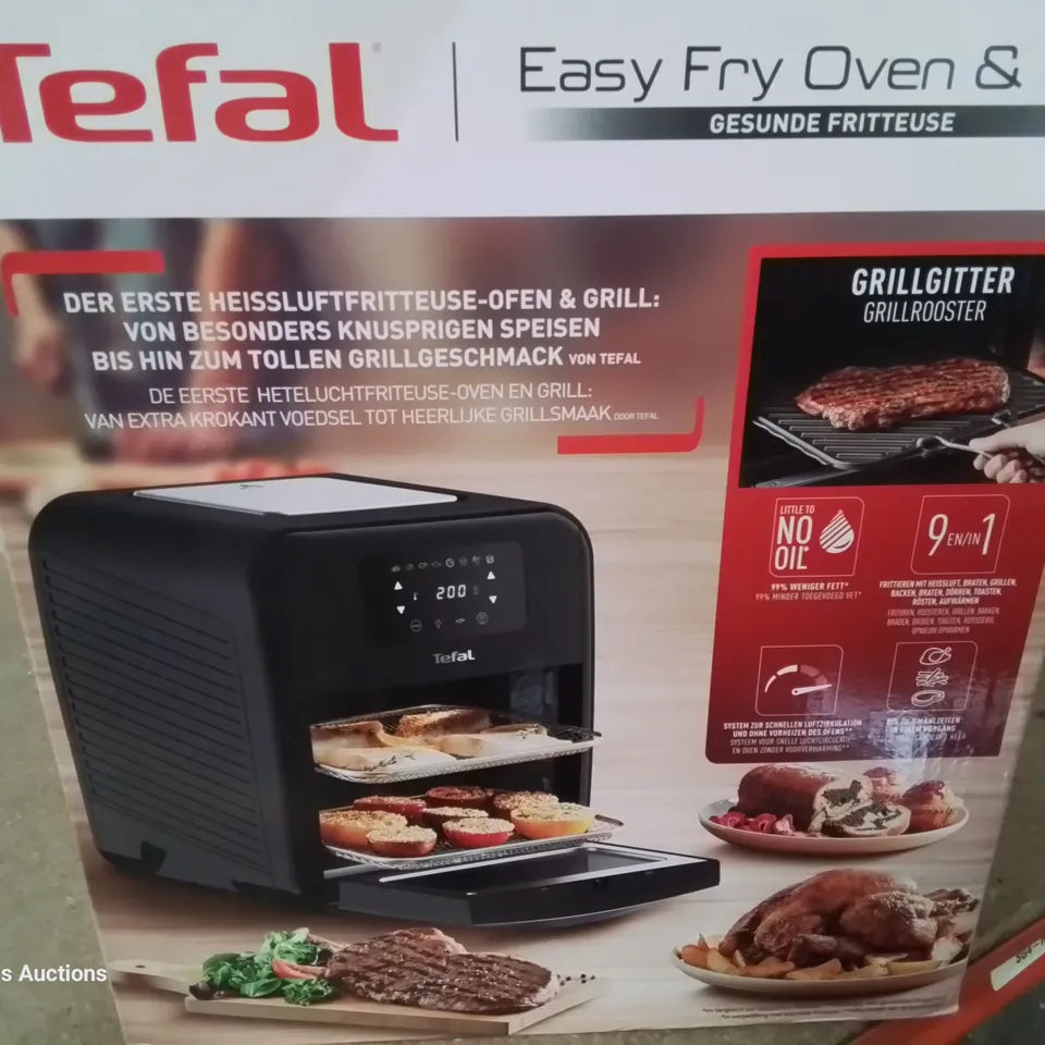 BOXED TEFAL EASY FRY OVEN & GRILL 9 IN 1