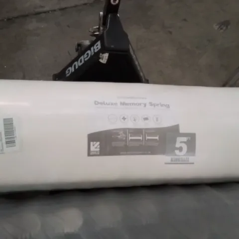 QUALITY BAGGED AND ROLLED DELUXE MEMORY SPRING KINGSIZE MATTRESS
