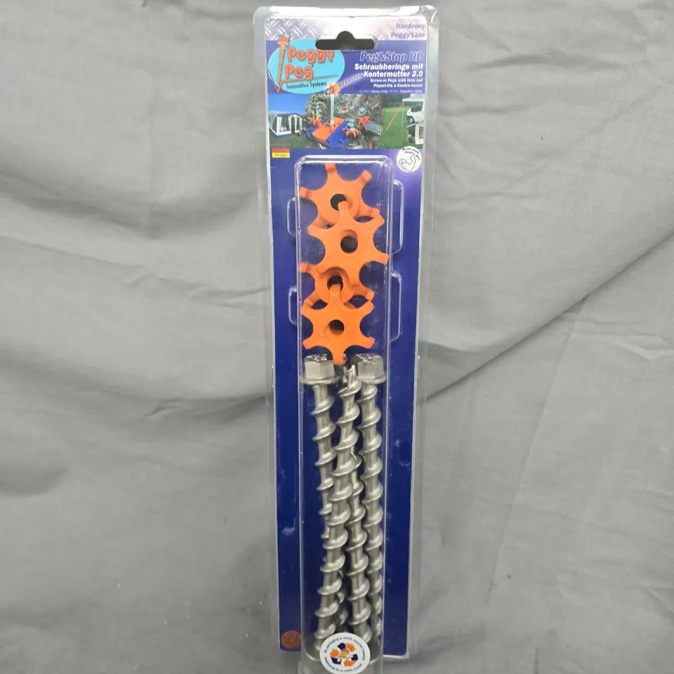 PEGGY PEG SCREW-IN PEGS WITH LOCK NUTS