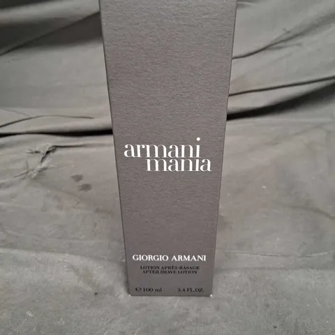 BOXED ARMANI MANIA GIORGIO ARMANI AFTER SHAVE LOTION 100ML