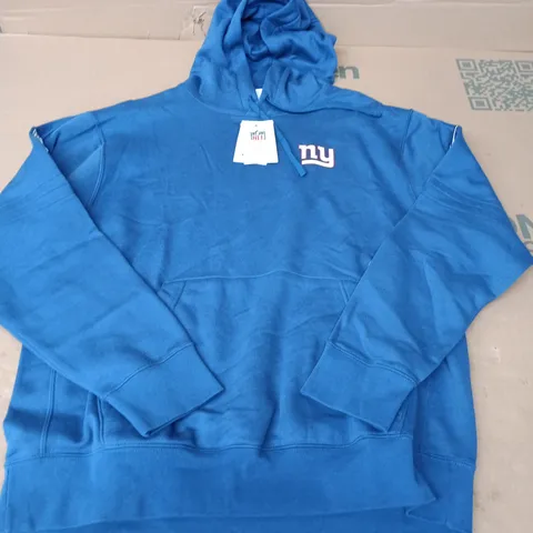 NIKE NFL NY FOOTBALL HOODIE IN NAVY - LARGE