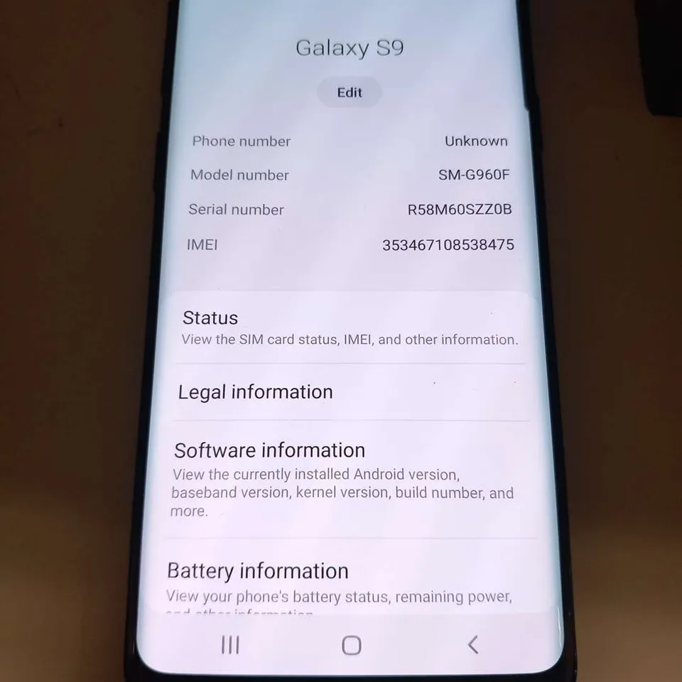 BOXED SAMSUNG GALAXY S9 SMARTPHONE 