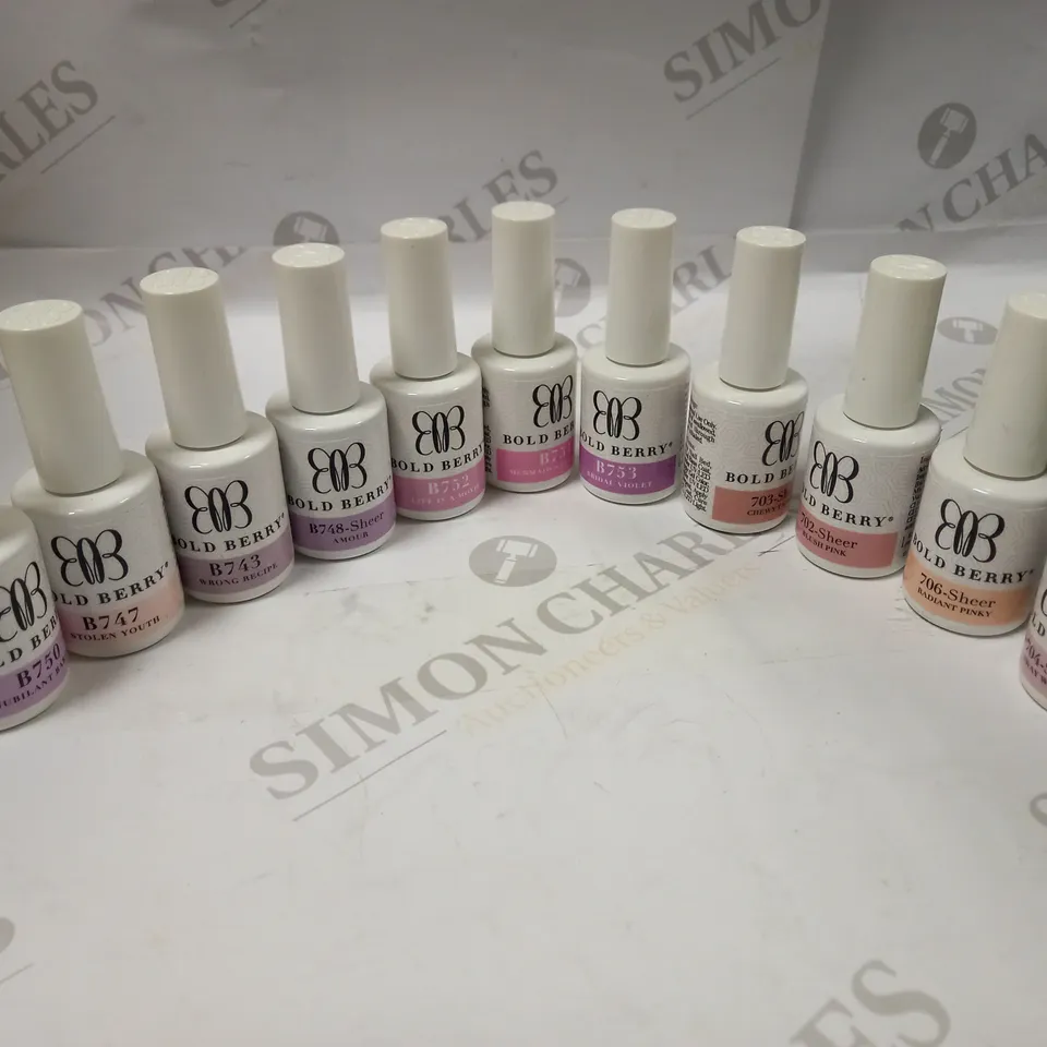 BOLD BERRY GEL POLISH BUMPER COLOUR ASSORTMENT 