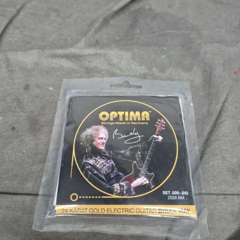 OPTIMA 24K GOLD ELECTRIC GUITAR STRINGS – BRIAN MAY SIGNATURE SET (.009-.042)