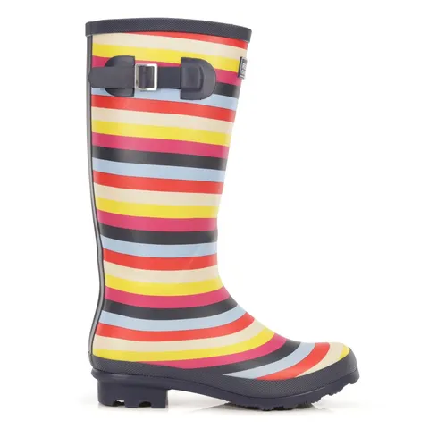 BRAND NEW REGATTA LADY FAIRWEATHER II WELLINGTON BOOTS IN MULTI STRIPE SIZE UK 3