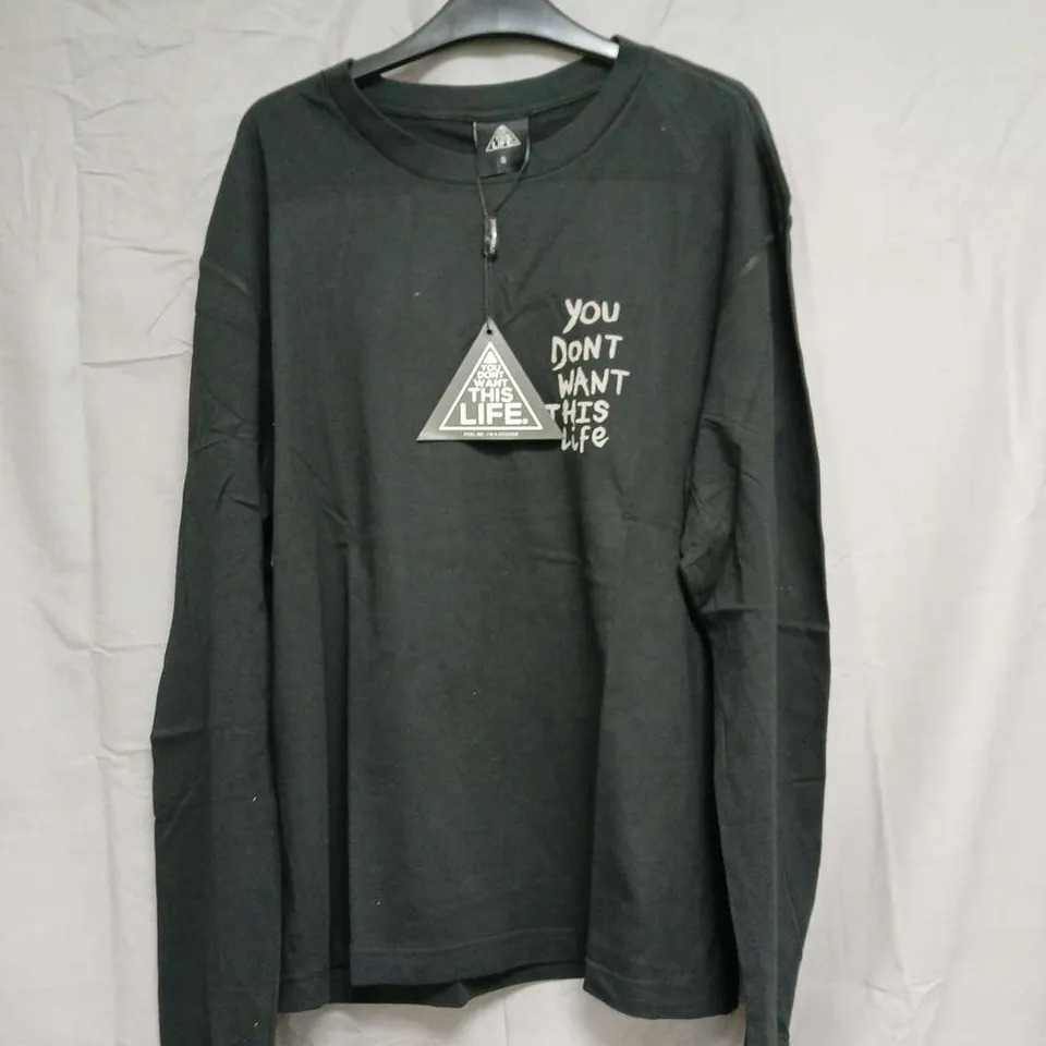 YOU CAN'T HANDLE TOUR LONG TEE (REFLECTIVE) - BLACK, SIZE S