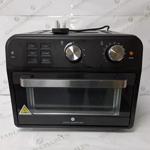 BOXED COOK'S ESSENTIAL 21-LITRE AIRFRYER OVEN IN BLACK