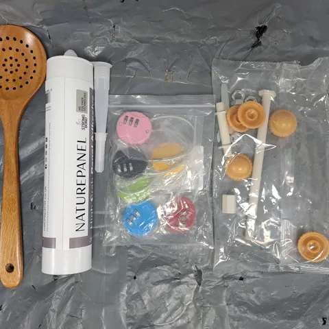 APPROXIMATELY 10 ASSORTED HOUSEHOLD ITEMS TO INCLUDE HIGH GRAB PANEL ADHESIVE, ETC
