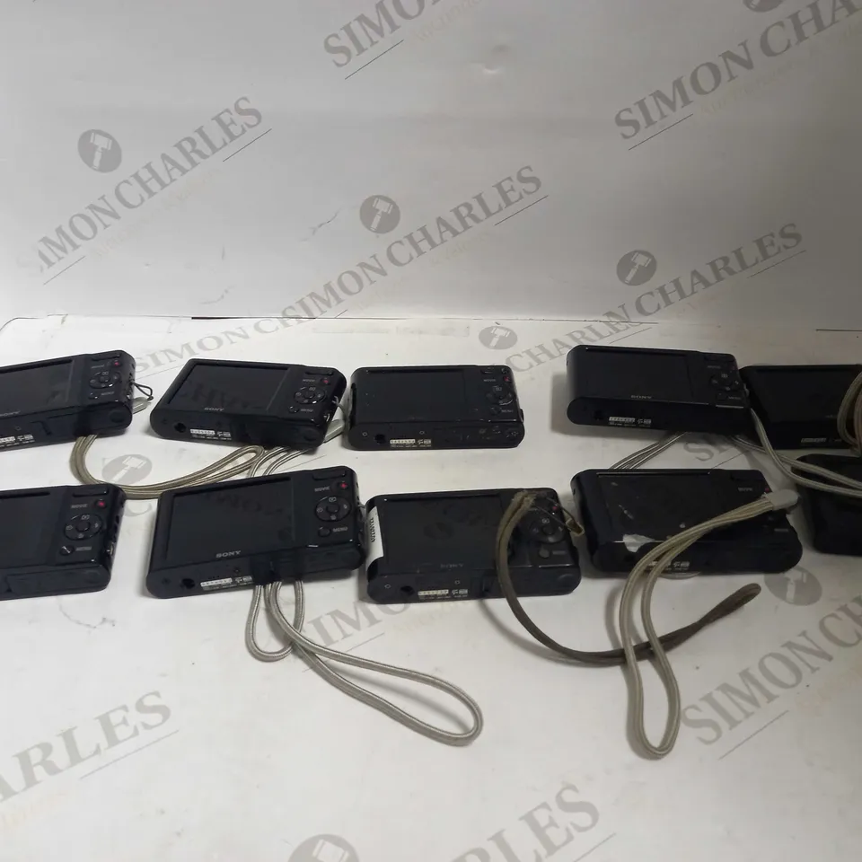 LOT OF 10 BLACK SONY CYBER-SHOT DSC-W810