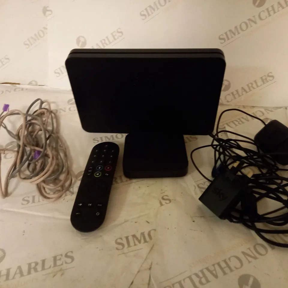 BOXED SKY BOX WITH POWER SUPPLIES, REMOTE CONTROL AND CABLES