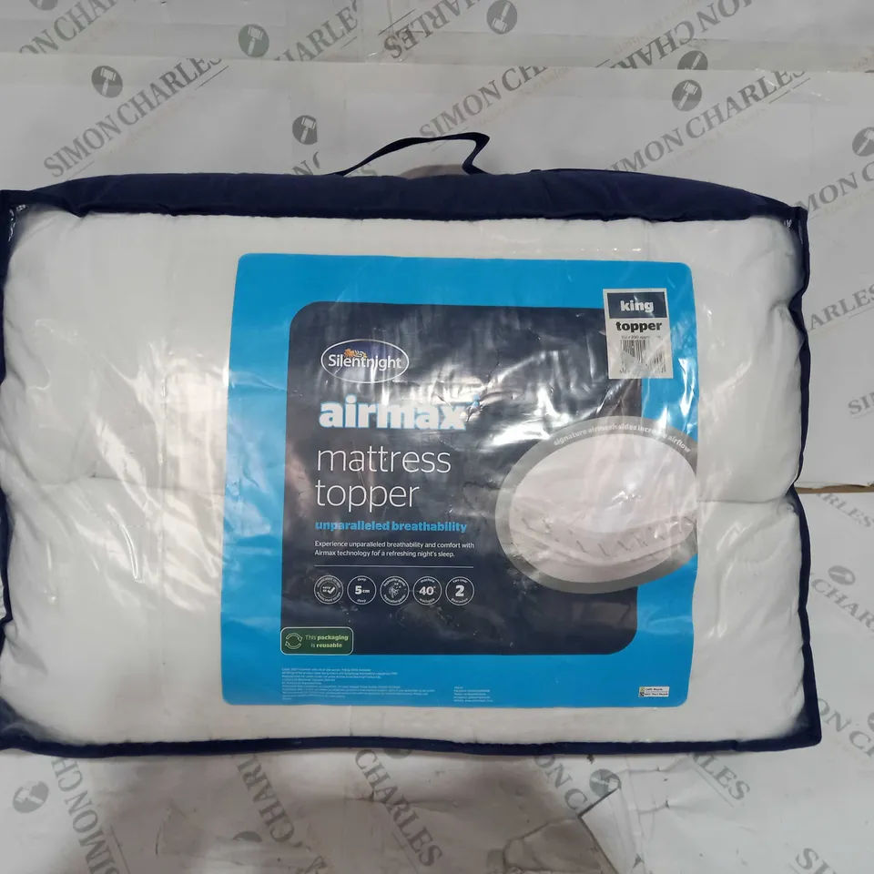 PACKAGED SILENTNIGHT AIRMAX MATTRESS TOPPER - KING SIZE 