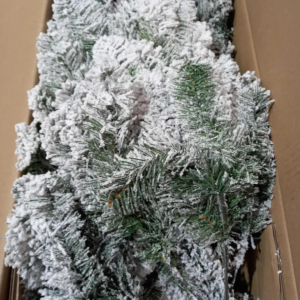 BOXED 7FT FLOCKED EMPEROR TREE - COLLECTION ONLY RRP £139