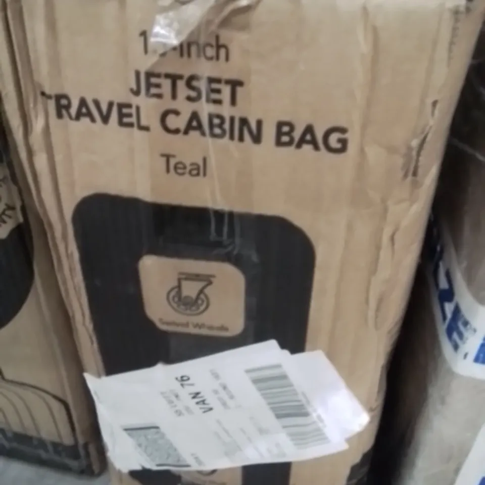 BOXED LUGG 15INCH JETSET TRAVEL CABIN BAG TEAL