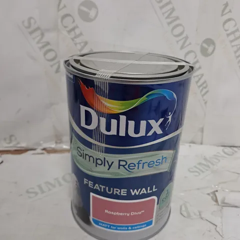 DULUX SIMPLY REFRESH FEATURE WALL MATT PAINT - RASPBERRY DIVA - 1.25L - COLLECTION ONLY