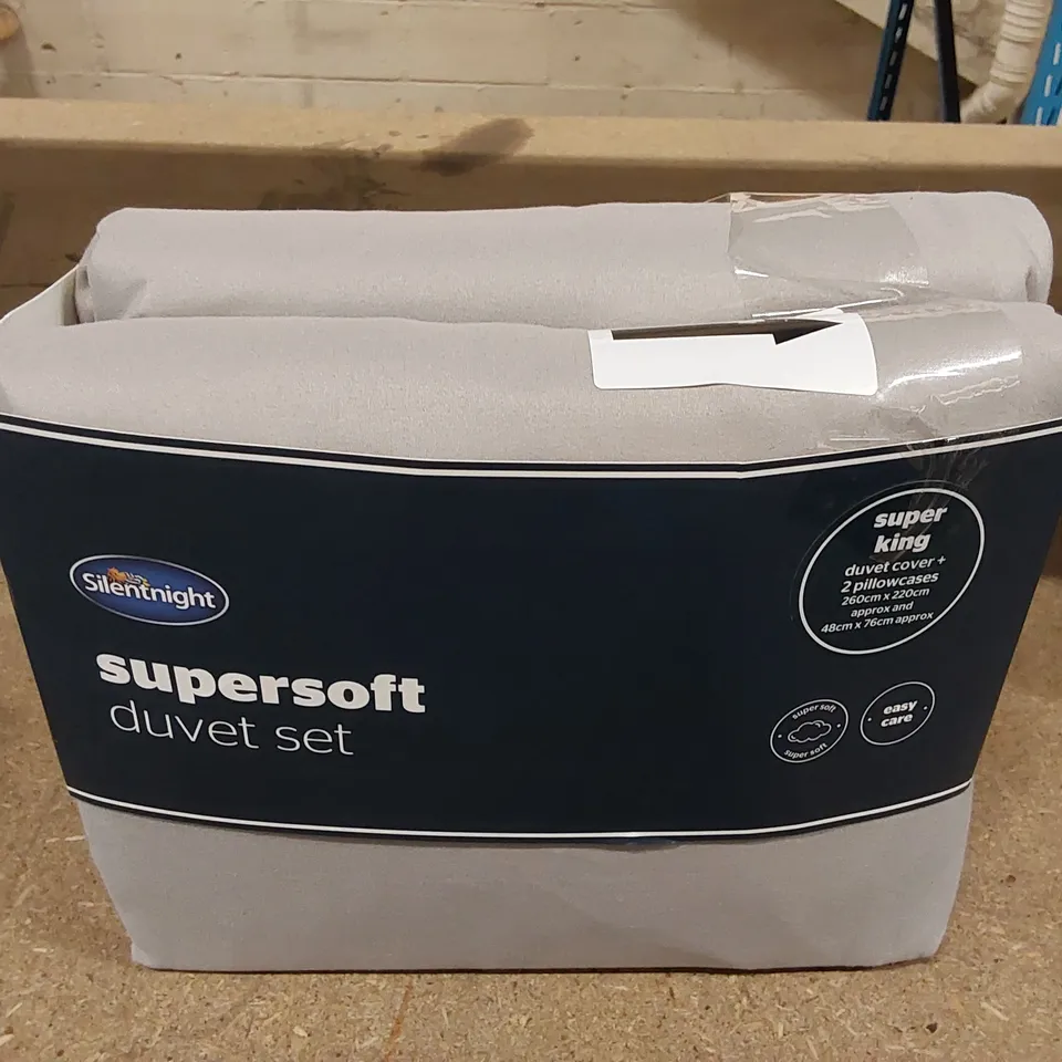 BAGGED SILENTNIGHT SUPERSOFT SUPER KING DUVET SET (1 ITEM)