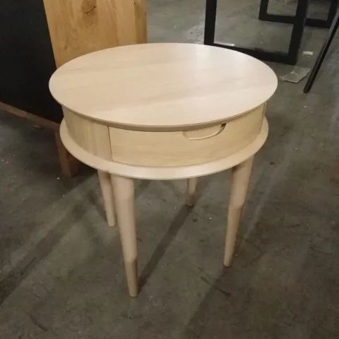 QUALITY DESIGNER DANSK SCANDI OAK LAMP TABLE WITH DRAWER