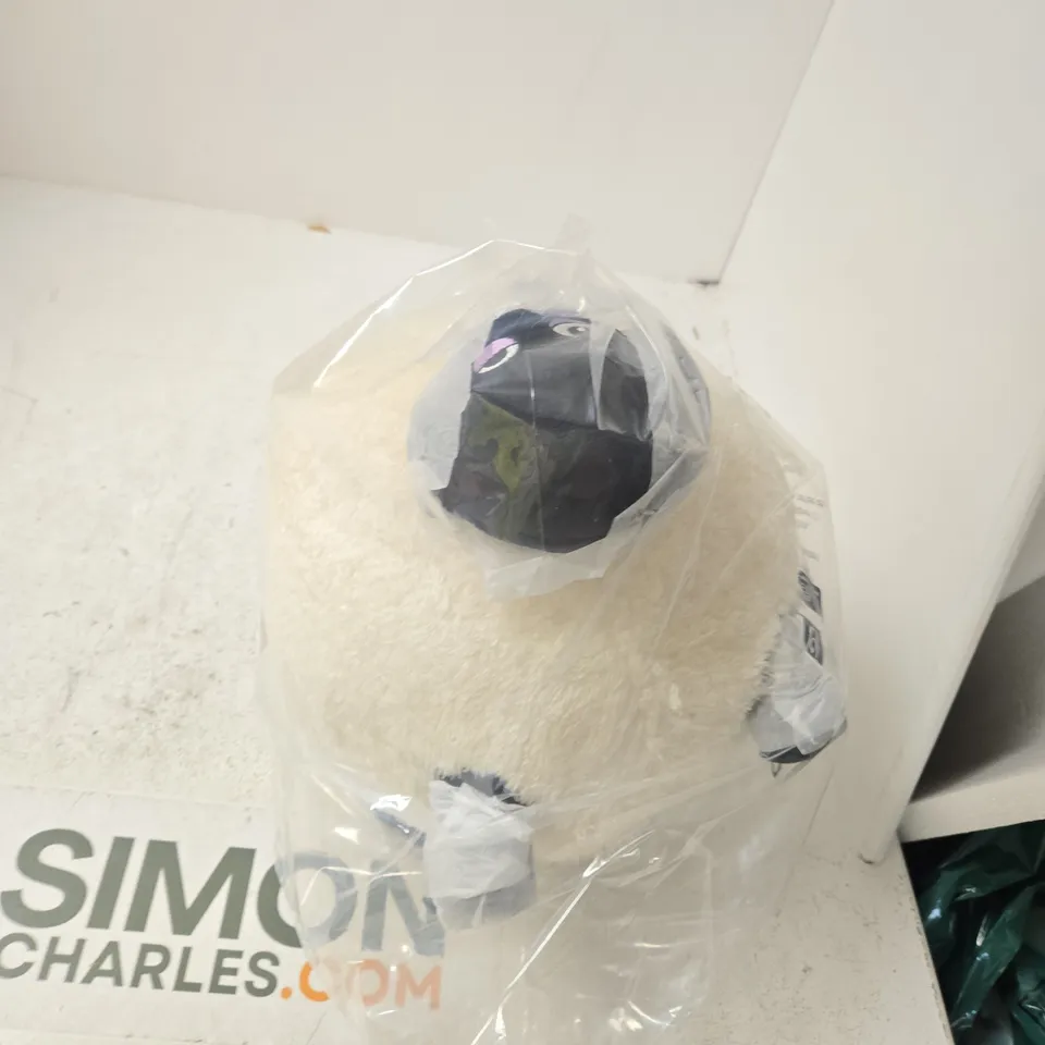 SHAUN THE SHEEP PLUSH TOY – BEIGE FLUFFY CHARACTER, SEALED IN PLASTIC BAG