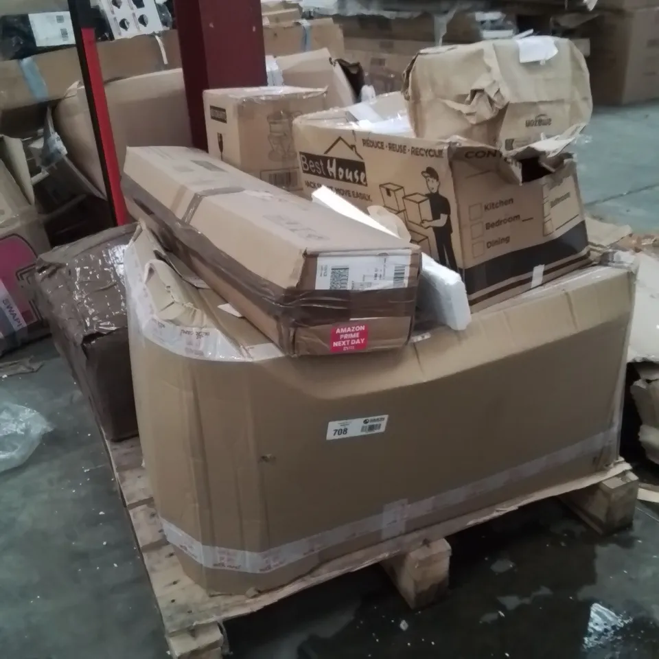 PALLET OF ASSORTED HOUSEHOLD GOODS AND PRODUCTS TO INCLUDE;ICE CONE MAKER,EGG TIMER,TUBE TENT
